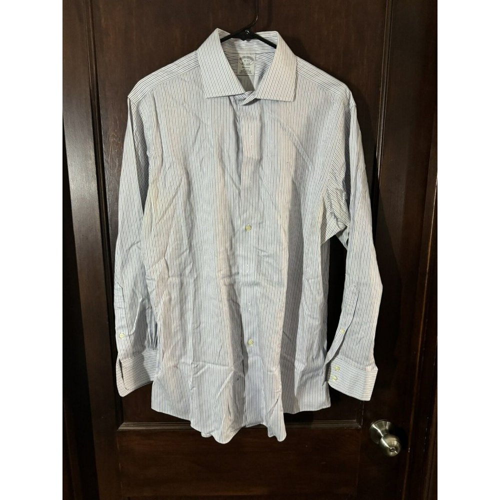 Brooks Brothers All Cotton Dress Shirt Men's 16 - 32/33 Regent Fit Stripes